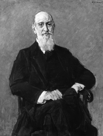 James Israel, portré, M.Liebermann alkotó: Max Liebermann