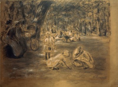 Játszótér az állatkertben alkotó: Max Liebermann