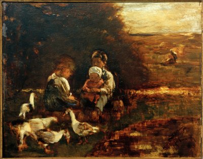 Kis libapásztorok alkotó: Max Liebermann