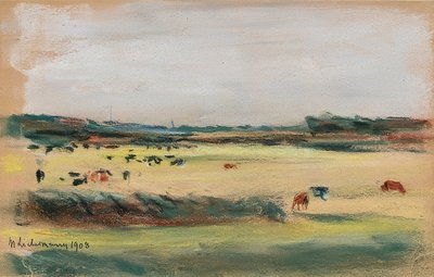 Táj legelő tehenekkel. 1908 alkotó: Max Liebermann