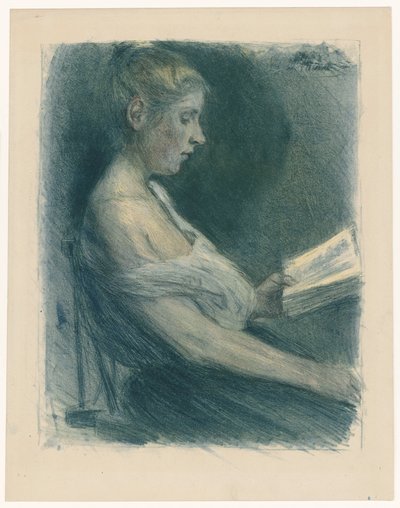 Olvasó lány alkotó: Max Liebermann