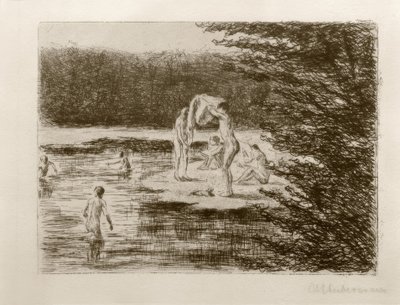 M.Liebermann, fürdőző fiúk alkotó: Max Liebermann