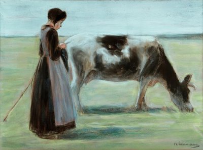 Lány tehénnel alkotó: Max Liebermann