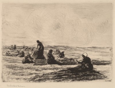 A háló javítása alkotó: Max Liebermann