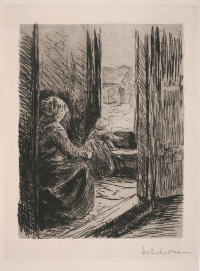 Anya és gyermek alkotó: Max Liebermann
