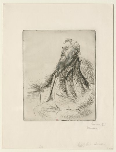 Justus Brinckmann portréja alkotó: Max Liebermann
