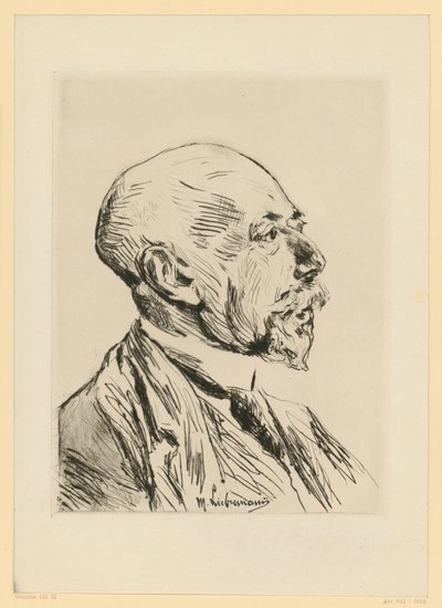 Adolph Goldschmidt professzor portréja alkotó: Max Liebermann