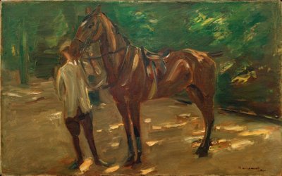 Vőlegény lóval alkotó: Max Liebermann