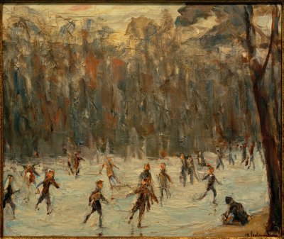 Korcsolyázók a Tiergartenben alkotó: Max Liebermann