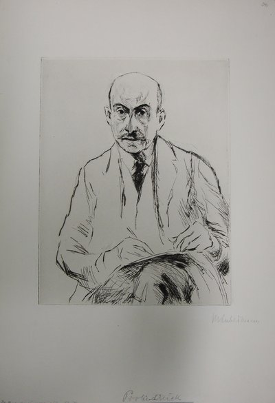 Önarckép 70 évesen alkotó: Max Liebermann