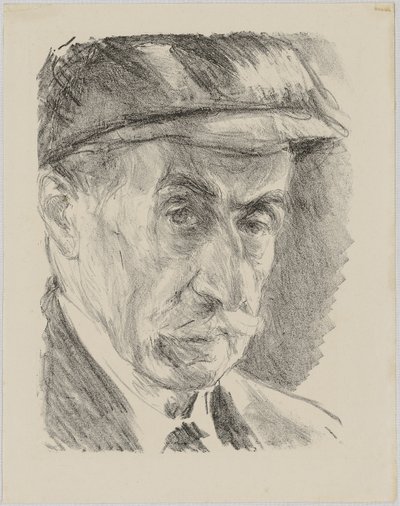 Önarckép sapkával alkotó: Max Liebermann