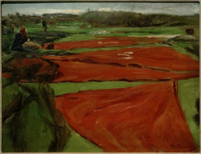 Rét kiterített hálókkal és vitorlákkal alkotó: Max Liebermann