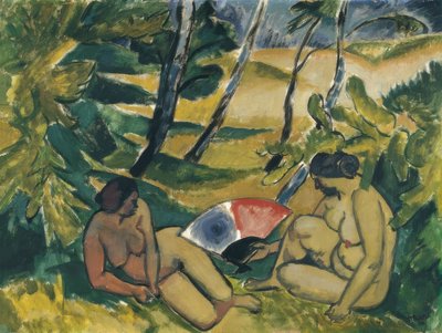 A fürdőzők, 1912 alkotó: Max Pechstein