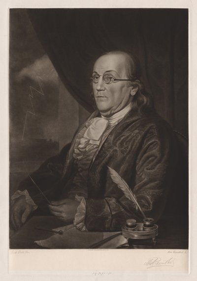 Benjamin Franklin alkotó: Max Rosenthal