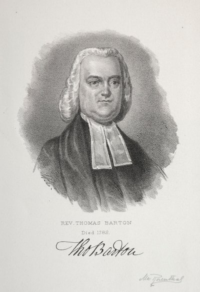 Thomas Barton tiszteletes. alkotó: Max Rosenthal