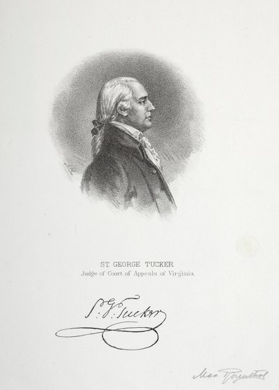 St. George Tucker, Virginia Fellebbviteli Bíróságának bírája alkotó: Max Rosenthal