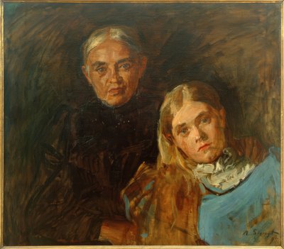 Frau Voll lányával alkotó: Max Slevogt