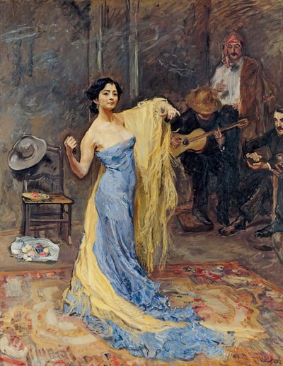 Marietta di Rigardo táncosnő portréja alkotó: Max Slevogt