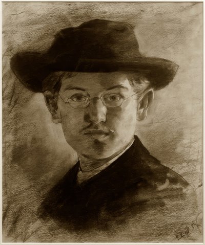 Önarckép kalappal alkotó: Max Slevogt