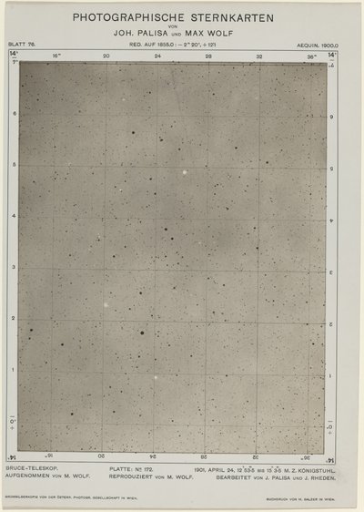 Fényképes csillagtáblák 1901. április 24., 480. Alkotók: Max Wolf, Johann Palisa. alkotó: Max Wolf, Johann Palisa