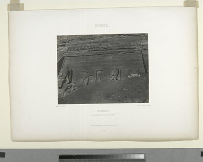 Részlet a Nagy Templomból, Abu Sunbul, Egyiptom alkotó: Maxime Du Camp