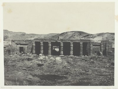 Gournah, Menephta I palota, Théba, 184951, nyomtatva 1852. alkotó: Maxime Du Camp