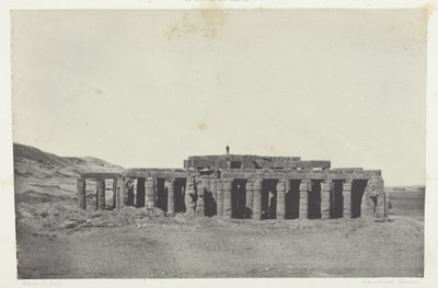 Gournah, Osymandias sírja; Théba, 58. tábla az "Egypte, Nubie, Palestine et Syrie" című albumból (1852). alkotó: Maxime Du Camp