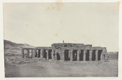Gournah, Osymandias sírja; Théba, 58. tábla az "Egypte, Nubie, Palestine et Syrie" című albumból (1852). alkotó: Maxime Du Camp