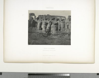 Nagy Hypostyle Hall, Karnak palota, Théba alkotó: Maxime Du Camp