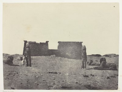 Hémi-Spéos De Séboua, Drômos; Nubie, 97. tábla az "Egypte, Nubie, Palestine et Syrie" című albumból (1852). alkotó: Maxime Du Camp