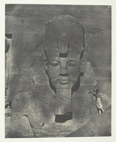 Ibsamboul, Phre Nubia, Palesztina és Szíria Speos eltemetett mediális kolosszusa, 184951, nyomtatva 1852 alkotó: Maxime Du Camp
