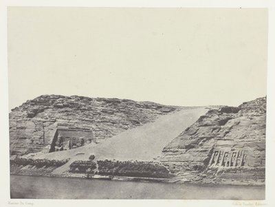 Ibsamboul, Les Deux Spéos; Nubie, 101. tábla az "Egypte, Nubie, Palestine et Syrie" című albumból (1852). alkotó: Maxime Du Camp