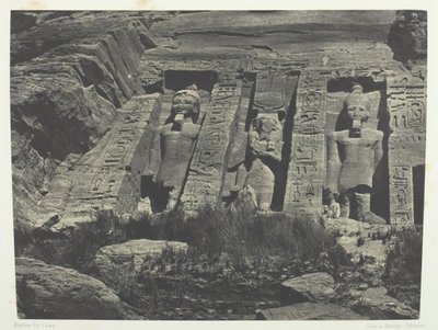 Ibsamboul, Hathor Speos déli része, Núbia, 184951, nyomtatva 1852-ben. alkotó: Maxime Du Camp