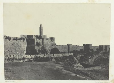 Jeruzsálem, Western Walls, Palesztina, 184951, nyomtatva 1852. alkotó: Maxime Du Camp