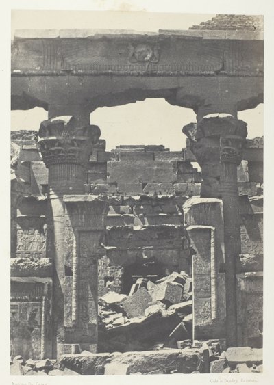 Kalabsheh, Porte du Pronaos; Núbia alkotó: Maxime Du Camp
