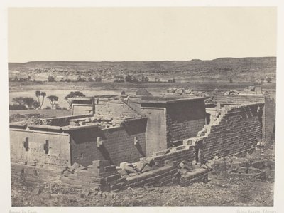 Kalabscheh, a Kalabscheh-templom általános képe (Talmis); Núbia alkotó: Maxime Du Camp