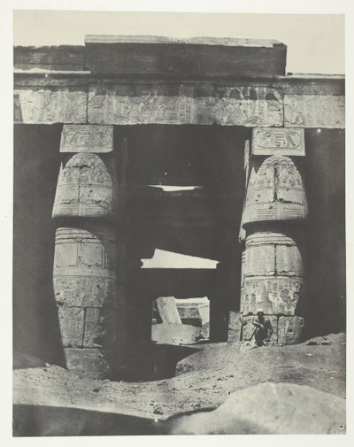 Karnak, Khons Temple Porticója, Théba, 184951, nyomtatva 1852-ben. alkotó: Maxime Du Camp