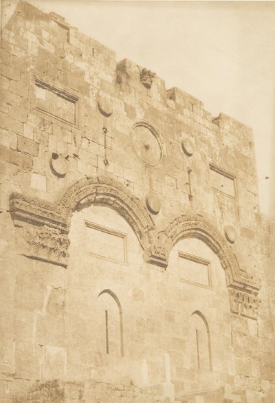 Az Aranykapu Jeruzsálemben, 1850. augusztus. alkotó: Maxime Du Camp
