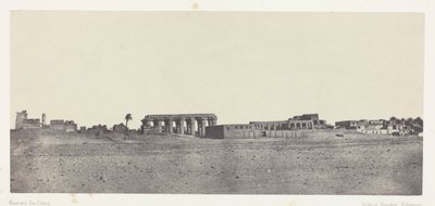 Luxor, A romok általános képe; Théba alkotó: Maxime Du Camp
