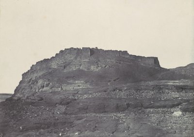 Núbia. Ibrym-erőd Ősi Premmis. Déli nézet, 1850. alkotó: Maxime Du Camp