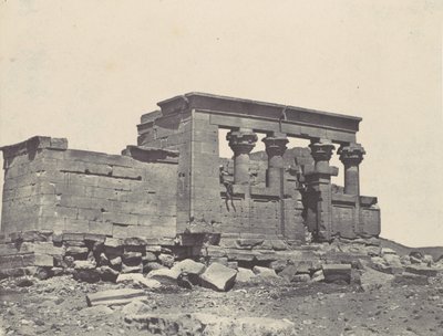 Núbia. Debod temploma. Az Antoninus útiterv parembolája, 1850. alkotó: Maxime Du Camp