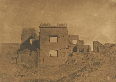Rhamses-Meiamoun pavilonja vagy Gyneceum, Medinet-habou, 1849-50. alkotó: Maxime Du Camp