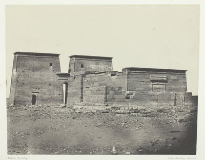 Dakkeh Temple Ancient Pselcis, Núbia, 184951, nyomtatva 1852. alkotó: Maxime Du Camp