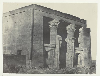 Temple De Dakkeh, Naos, Nubie, 184951, nyomtatva 1852. alkotó: Maxime Du Camp