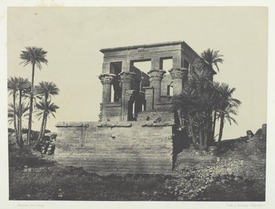 Temple Hypêthre, Philoe, Nubie, 184951, nyomtatva 1852. alkotó: Maxime Du Camp
