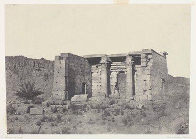 Tafeh temploma (ókori Taphis), Núbia alkotó: Maxime Du Camp