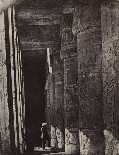 Théba, Medinet Habu, a palota galériái alkotó: Maxime Du Camp