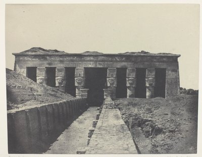 Általános nézet, Dendera nagy temploma (Teutyres), Felső-Egyiptom alkotó: Maxime Du Camp