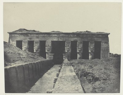 Általános nézet, Dendera nagy temploma (Teutyres), Felső-Egyiptom alkotó: Maxime Du Camp
