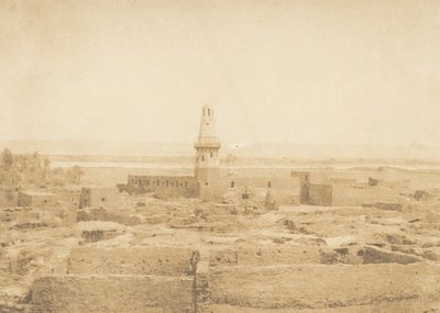 Edfu falu látképe, 1849-50. alkotó: Maxime Du Camp